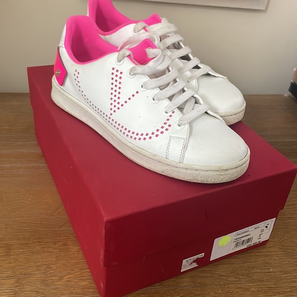Valentino Garavani Shoes - Valentino Pink/White Sneakers 36 (US 6)